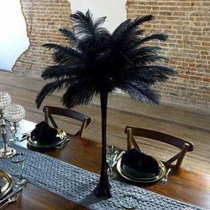 10 pieces Black Feathers 12-14 inches (30-35cm) Wedding Home Decoration